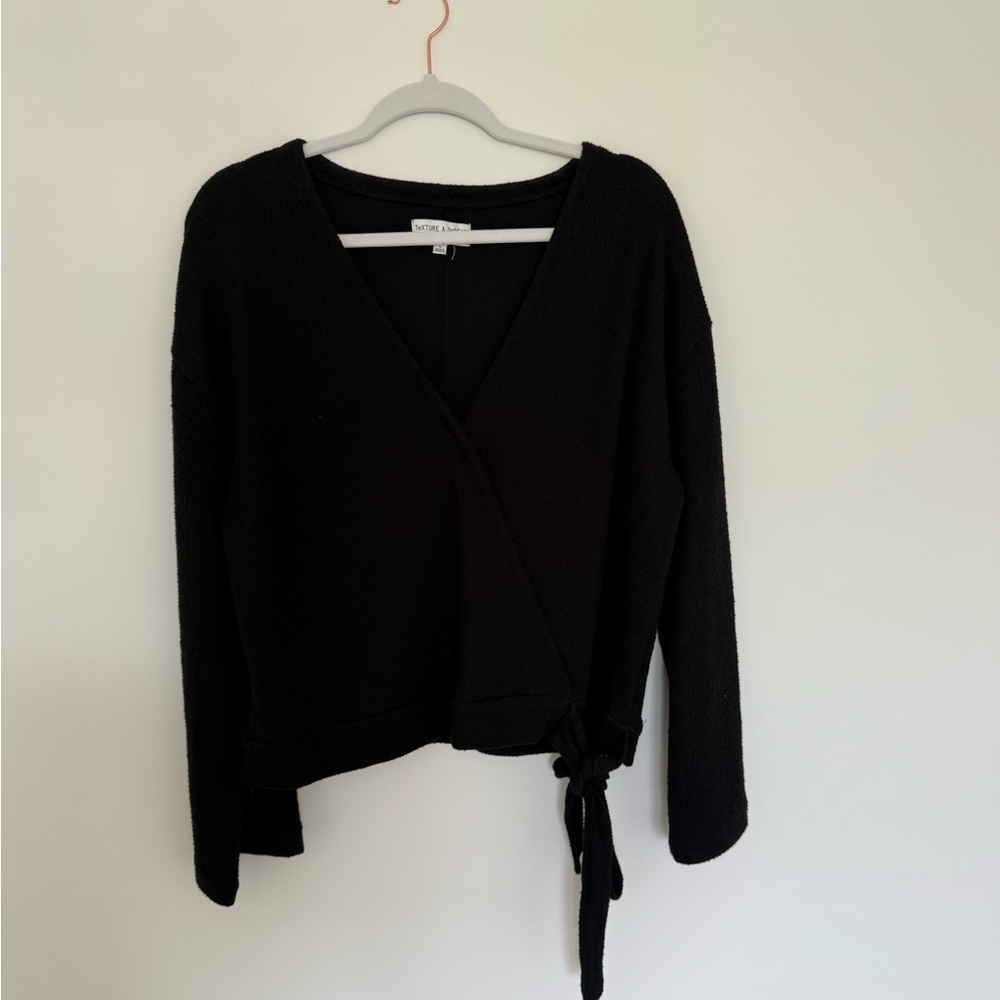 Madewell Texture & Thread Black Top